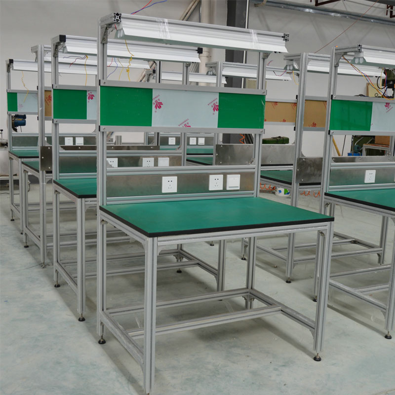 Table de travail d'inspection de ligne d'assemblage d'atelier d'usine Table de travail d'expérience de table en métal d'opération de réparation