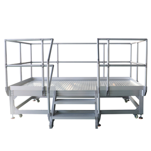 Escalier en aluminium et pont de plate-forme pour machine de tri